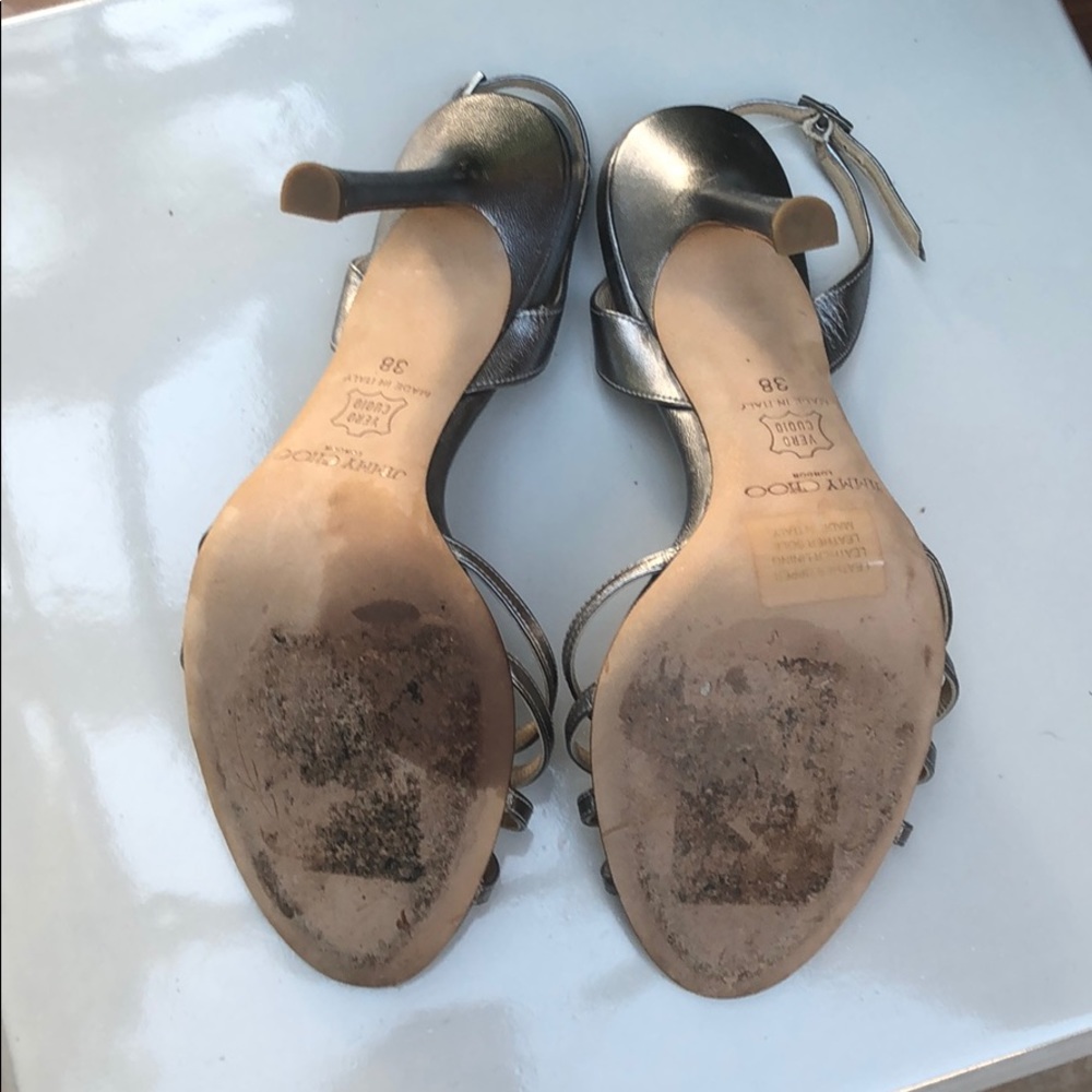 Jimmy choo sexy silver strappy sandal authentic - Picture 4 of 5